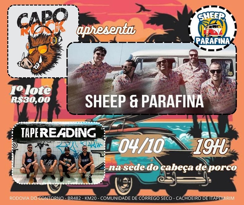 Uma Noite de Surf Music, New Wave e Post Punk no Cabeça de Porco