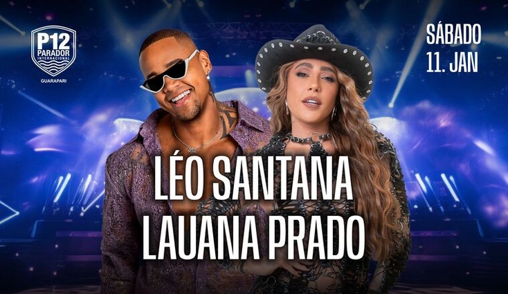 Léo Santana e Lauana Prado no P12 Guarapari: Uma Noite Inesquecível!