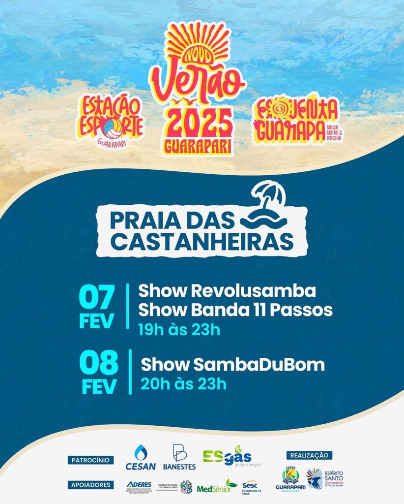 Final de Semana em Guarapari Shows, Diversão e Competição de Vela na Orla