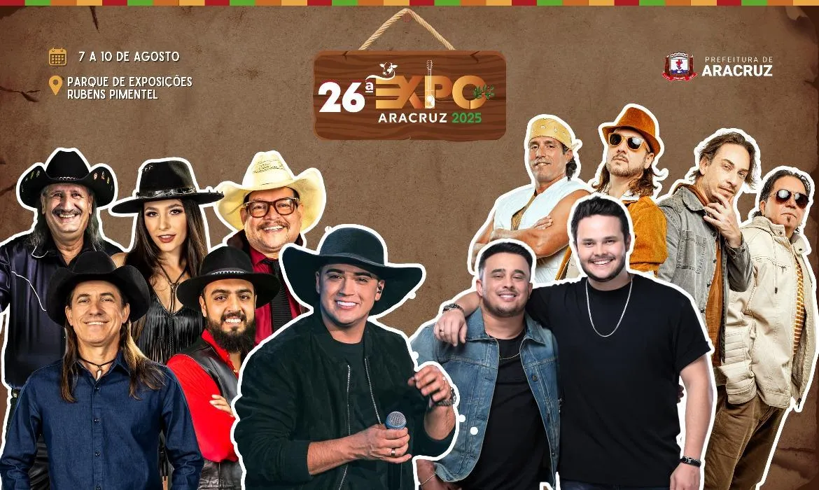 Expo Aracruz 2025 Programação Oficial, Shows, Rodeio, Agronegócio e Cultura