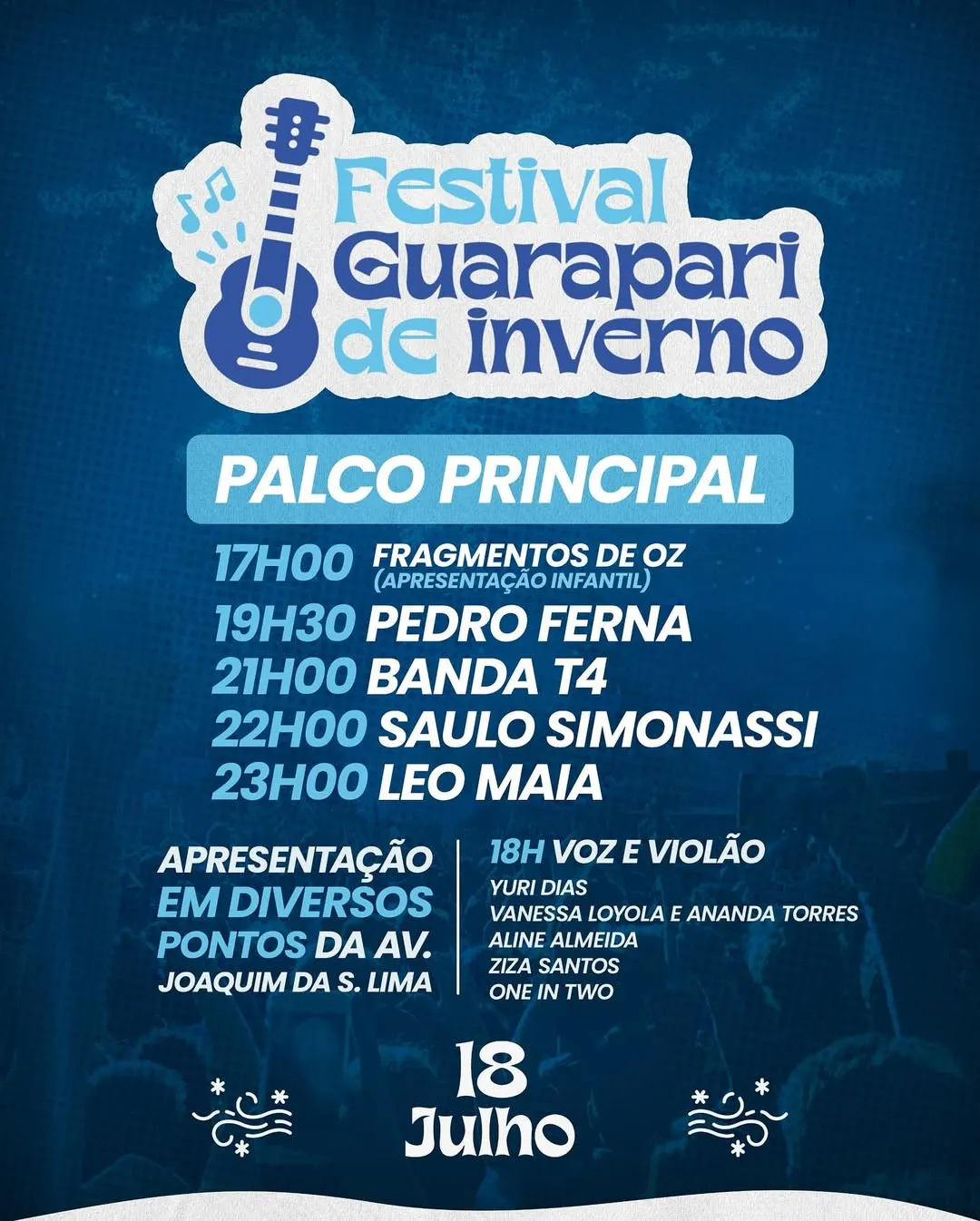 Festival de Inverno de Guarapari 2025 reúne música e cultura