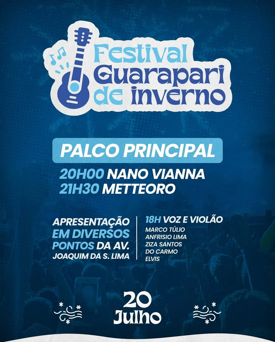 Festival de Inverno de Guarapari 2025 reúne música e cultura