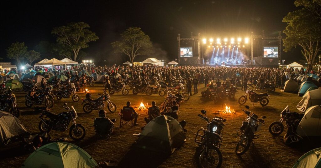 Encontro Nacional de Motociclistas em Vargem Alta reúne rock e aventura 1 Encontro Nacional de Motociclistas 2025 2 dias de rock