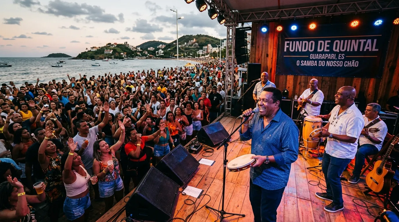 Fundo de Quintal anima feriado de Páscoa em Guarapari com show gratuito no Sábado de Aleluia