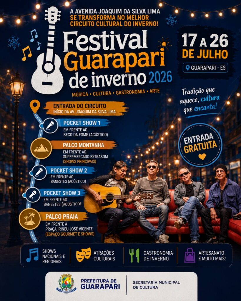 inforgrafo show 14 bis festival guarapari de inverno raimundo oliveira folha meaipe