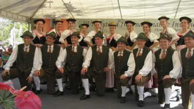 Grupo folclórico Bergfreunde, de Campinho, em Domingos Martins